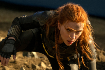 Scarlett Johansonn en su papel de Black widow.