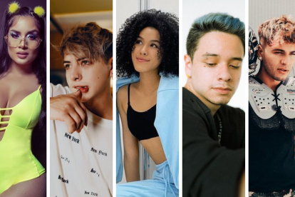 Cinco famosos de medios digitales que se han volcado a la música.