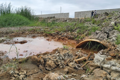 Escenario. Una de las gráficas que pudieron tomar los moradores.