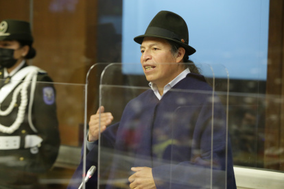 Correísta. Su gobierno la cerró por mala, pero Ricardo Ulcuango quiere que la Universidad Amawtay Wasi vuelva. Tiene un argumento irrebatible: es indígena.