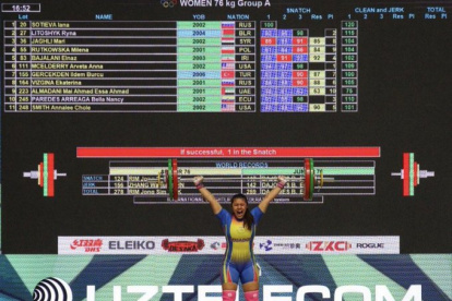 Bella Paredes se convirtió en la máxima figura de los 76 kilos.