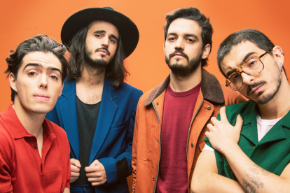 Morat para la sesión de fotos de su tercer disco.