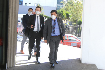 Diligencia. El fiscal Wilson Toainga asistió a la audiencia en la Corte.