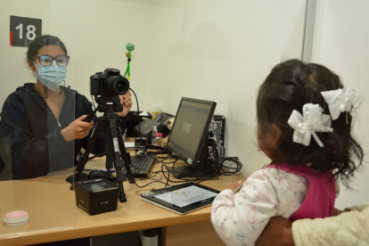 Una de los infantes cedulados en el Registro Civil, e Quito.