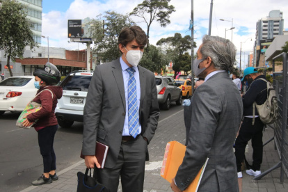 Diligencia. En la Corte Nacional se desarrolló la audiencia de caución solicitada por los dos sospechosos de posible enriquecimiento ilícito.