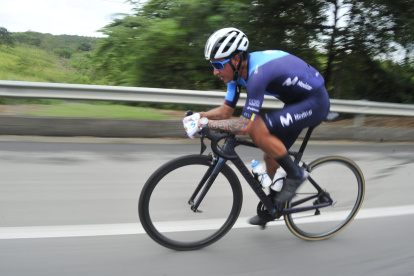 orge Luis Montenegro durnate la competencia organizada por el Gran Fondo de Nueva York.