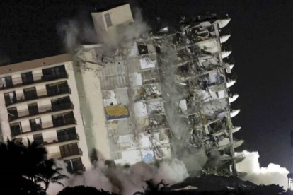 El edificio que se derrumbó en Miami Dade