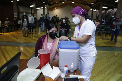 Jornadas. El centro de vacunación Casa Somos San Marcos es uno de los más usados por los migrantes.