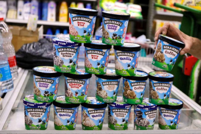 Los helados se venden en varias regiones.