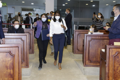 Proceso. Fiscalización recibió este sábado seis comparecencias. Entre ellas la fiscal general Diana Salazar.