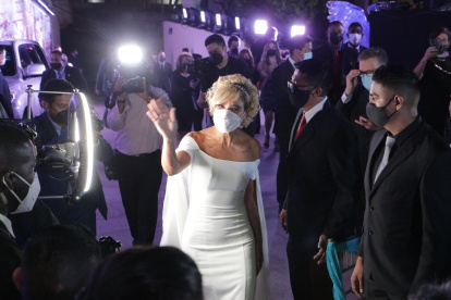 La alcaldesa Cynthia Viteri, en la sesión solemne por la Fundación de Guayaquil.