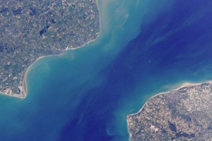 El canal de la Mancha, visto desde las alturas.