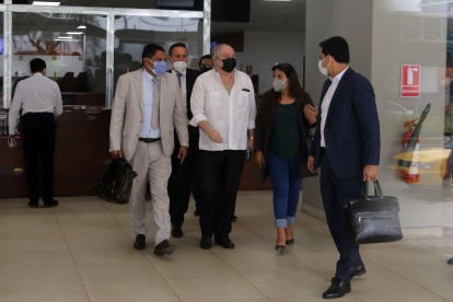 Presencial. El pasado 8 de junio, Abdalá Bucaram acudió a la Unidad Judicial que lleva el caso, en Quito.