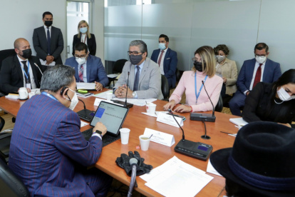 Asistencia. Consejeros de Participación Ciudadana y Control Social durante una comparecencia a la Asamblea.