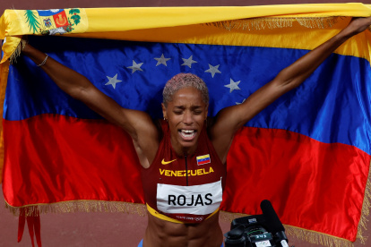 Yulimar Rojas no solo ganó oro, sino que registró una nueva marca en salto triple.