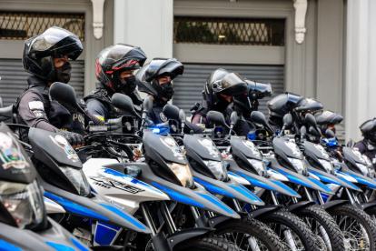 Donación. Las motocicletas fueron entregadas este martes 3 de agosto.