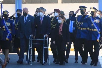 Ceremonia. El pasado 15 de julio, el presidente Guillermo Lasso se reunió con la Cúpula de la Policía.