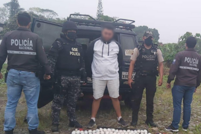 Evidencias. Una persona fue aprehendida con material explosivo el pasado 21 de julio.