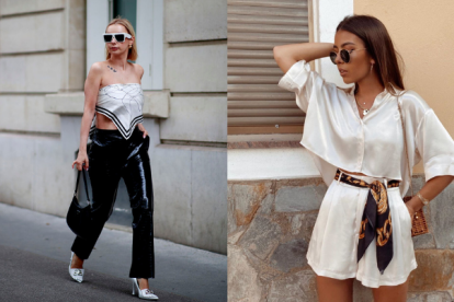 Variedad de looks con pañuelos.