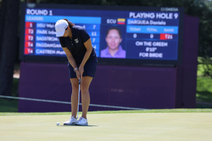 Daniela Darquea es la primera golfista ecuatoriana en participar en la competencia olímpica.