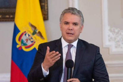 El presidente de Colombia, Iván Duque,