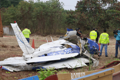 Los restos de la avioneta fueron enviados al país, como parte de la investigación que se inició por el delito de fraude procesal.