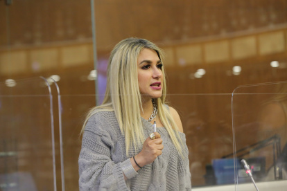 Debate. La asambleísta socialcristiana fue aclamada por su estilo histriónico y textualmente indigerible.