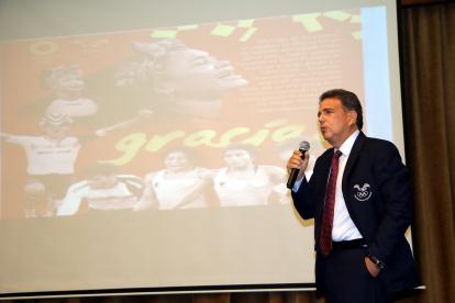 Augusto Morán, presidente del Comité Olímpico Ecuatoriano.