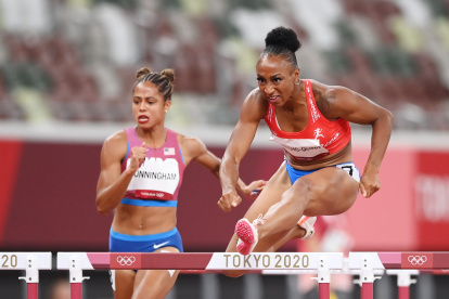 Histórica. Jasmine Camacho-Quinn ganó el segundo oro de Puerto Rico.