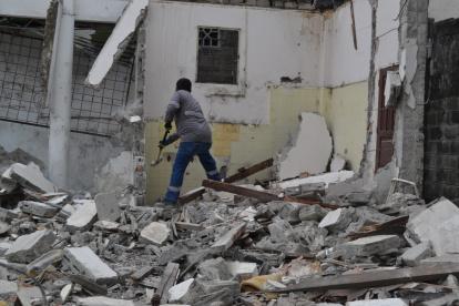 Acción. El derribo se registró este lunes 16 de agosto.