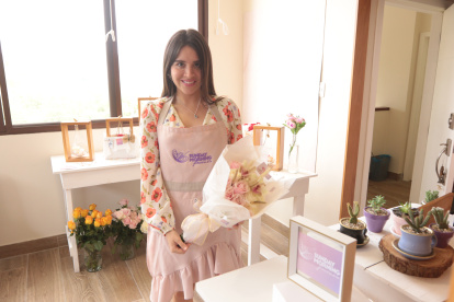 Guayaca: Francesca Plaza, la joven es propietaria del negocio Sunday Morning Flowers.