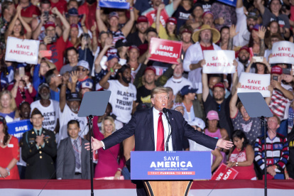 El expresidente de EE.UU., Donald J. Trump. EFE/EPA/Rod Millington/Archivo