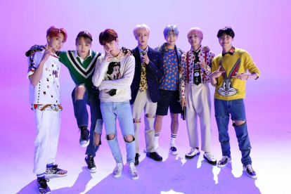 Integrantes del grupo BTS.