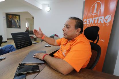 Enrique Menoscal es el director ejecutivo del movimiento Centro Democrático.