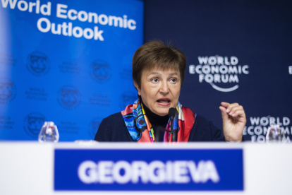 En la imagen, la directora gerente del Monetario Internacional (FMI), la búlgara Kristalina Georgieva.