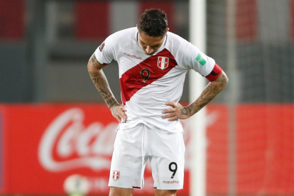 Delantero peruano Paolo Guerrero, del Internacional.