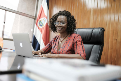 La vicepresidenta de Costa Rica, Epsy Campbell. EFE/Jeffrey Arguedas/Archivo.