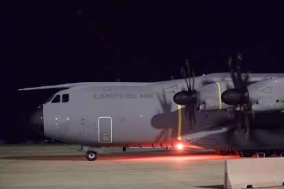 Repatriación de España, en la base militar de Torrejón de Ardoz (Madrid)