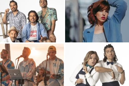 Cuatro de los artistas participantes en el Sambofest.