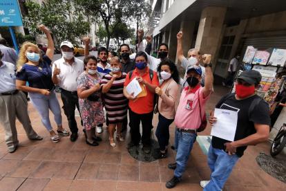 Grupo. Algunos de los representantes de asociaciones que asistieron.