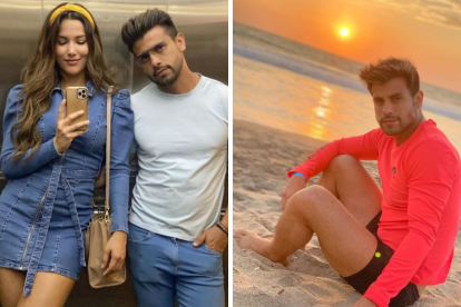 Alejandra Jaramillo publicó la imagen de la izquierda en las redes sociales.