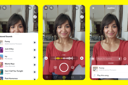Aplicación Snapchat.