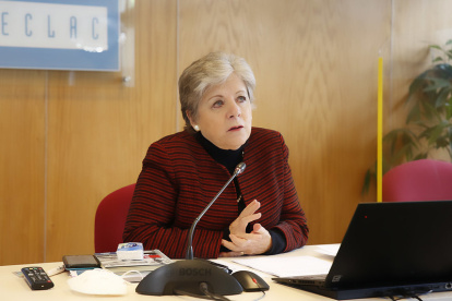 Alicia Bárcena asumió como Secretaria Ejecutiva de la Cepal, durante la presentación del estudio.