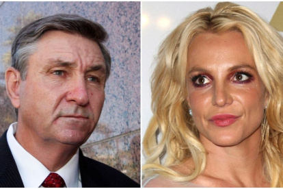 Britney Spears y su padre Jamie Spears.