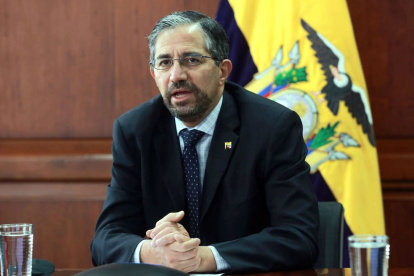 Contratos. El canciller ecuatoriano Mauricio Montalvo enfatizó que los contratos entre la embajada de España y Kinema fenecieron hace “muchos años”.