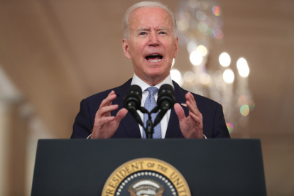 La Casa Blanca todavía no ha anunciado a qué eventos acudirá el gobernante para conmemorar los atentados del 11 de septiembre.
/MICHAEL REYNOLDS / EFE