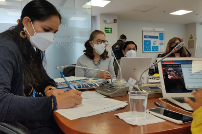 Olga Núñez expuso que en el presupuesto general del Estado existe un déficit de $ 627 millones para cubrir los pagos del 2021 para el IESS.