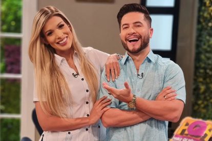 Mafer con Jorge Heredia.