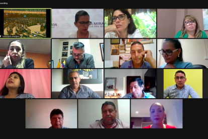 El pleno sesionó ayer, 7 de septiembre de 2021, bajo la modalidad semi presencial.