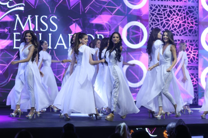 Esta fue la primera aparición de Victoria Salcedo en la pasarela del Miss Ecuador.